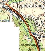 Топографічна карта Перевальної