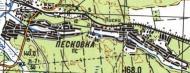 Топографічна карта Пісківки