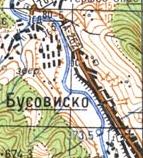 Топографічна карта Бусовиська