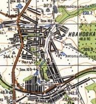 Топографічна карта Іванівки