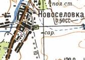 Топографічна карта Новоселівки