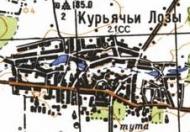 Топографічна карта Курячих Ллоз