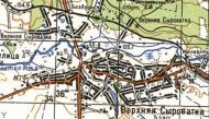Топографічна карта Верхньої Сироватки