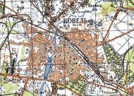Топографічна карта Ковелі