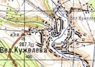 Топографічна карта Великої Кужелевої