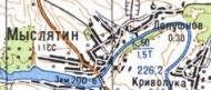 Топографічна карта Мислятиного