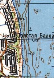 Топографічна карта Золотої Балки