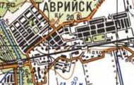 Топографічна карта Таврійська