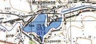 Топографічна карта Іскреного