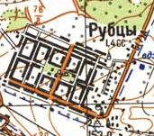 Топографічна карта Рубців