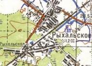 Топографічна карта Рихальського