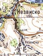 Топографічна карта Незвиська