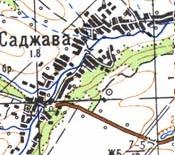 Топографічна карта Саджавої
