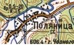 Топографічна карта Поляниці